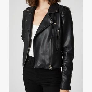 • blank NYC vegan black leather jacket NWOT •